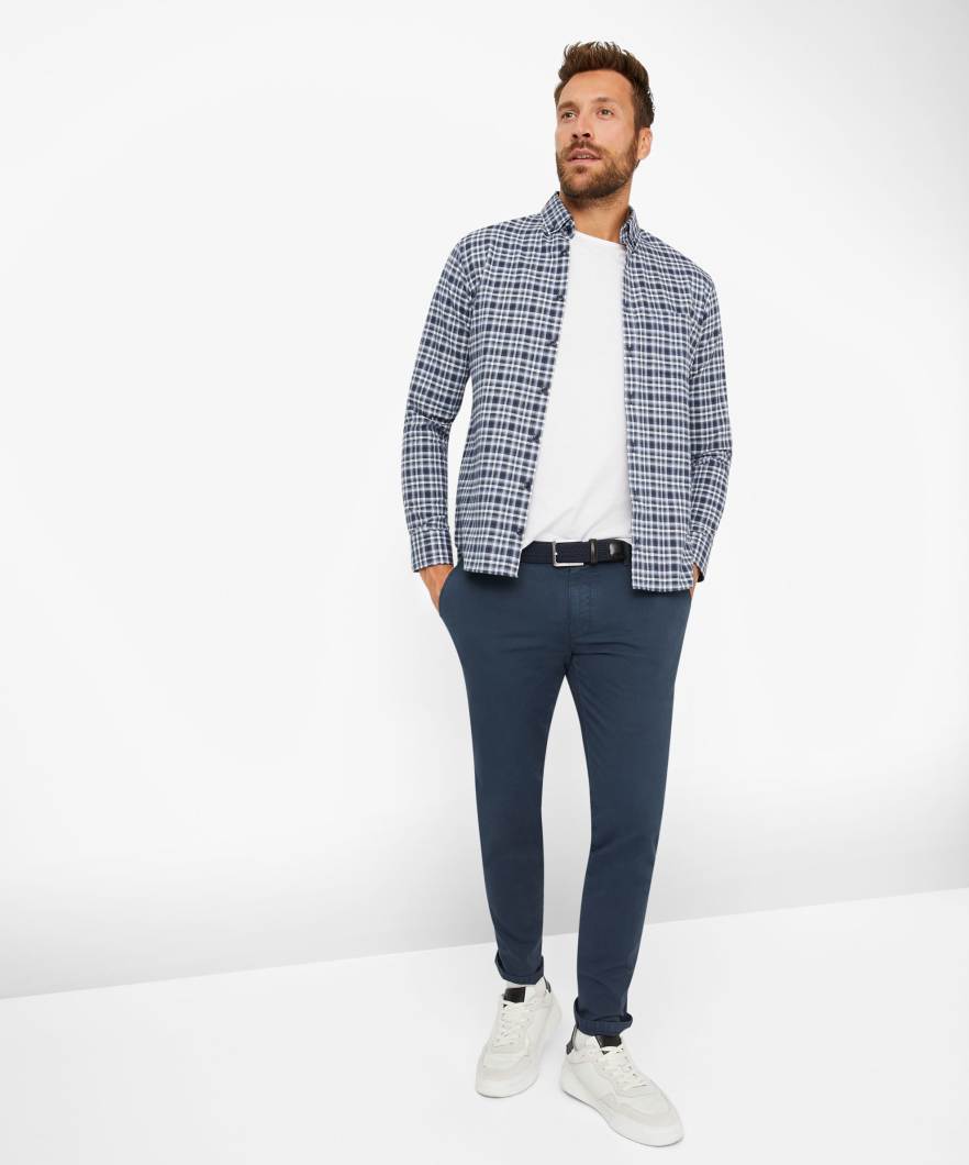 格紋全棉長袖襯衣