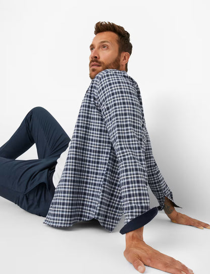 格紋全棉長袖襯衣