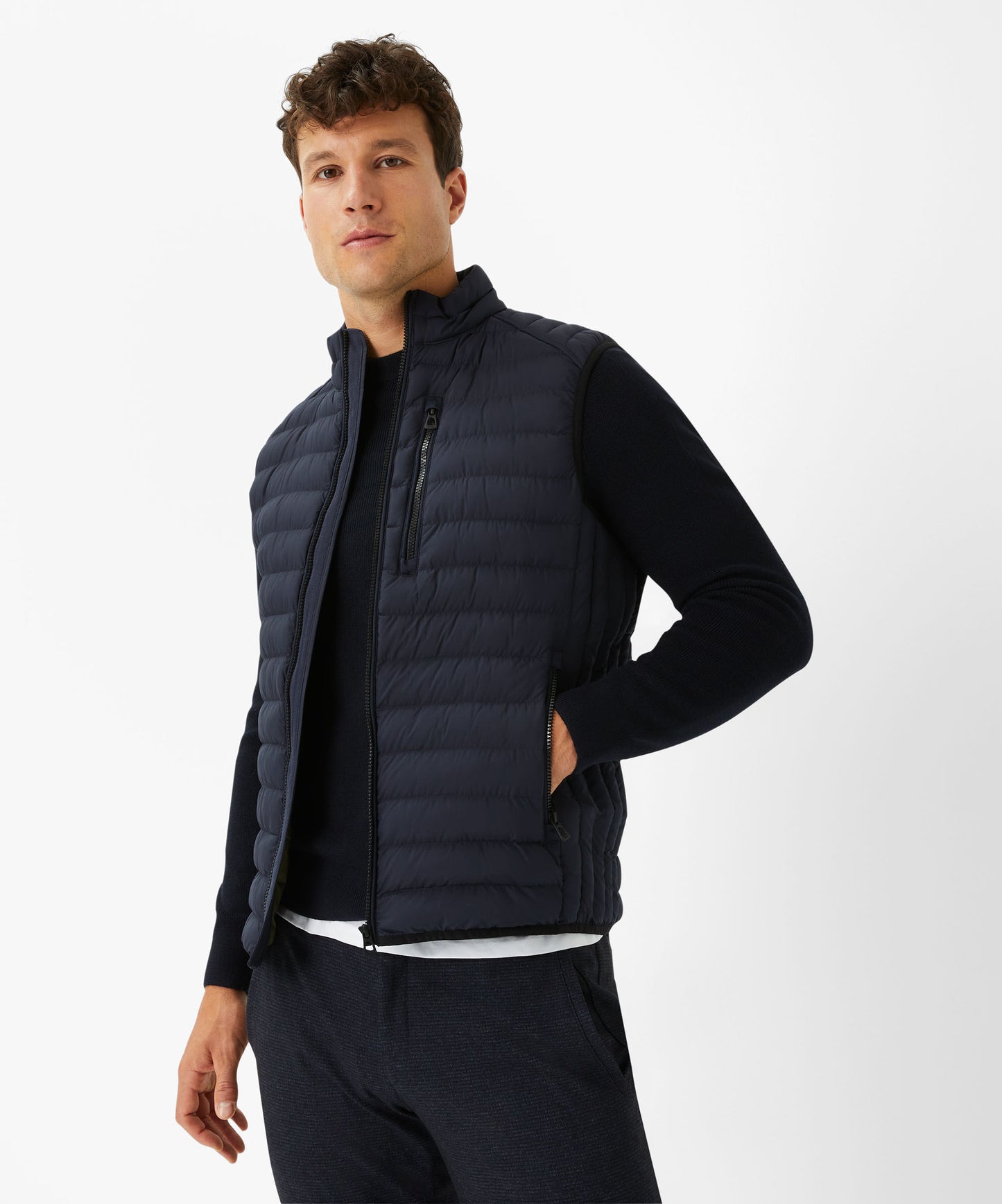 Technical: Quilted Vest Out of Functional Polyester