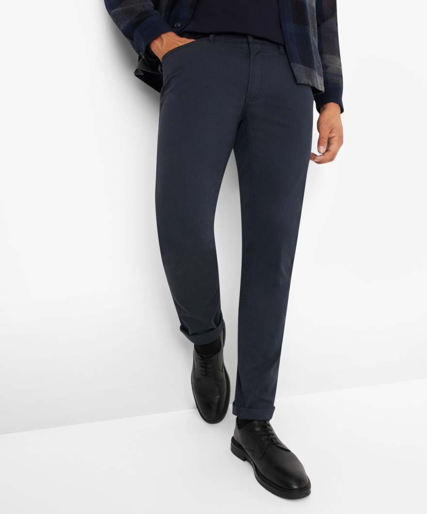 高彈面料修身長褲