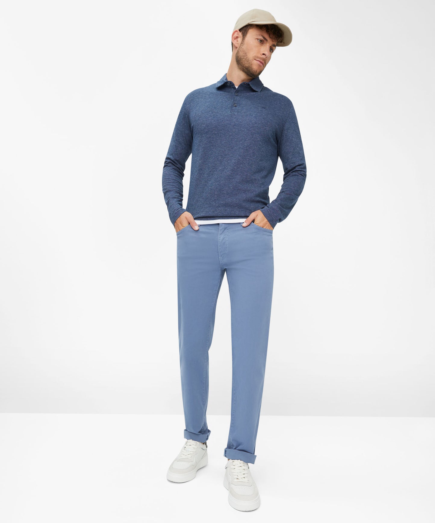 Marathon: Five-Pocket Pants in Straight Fit