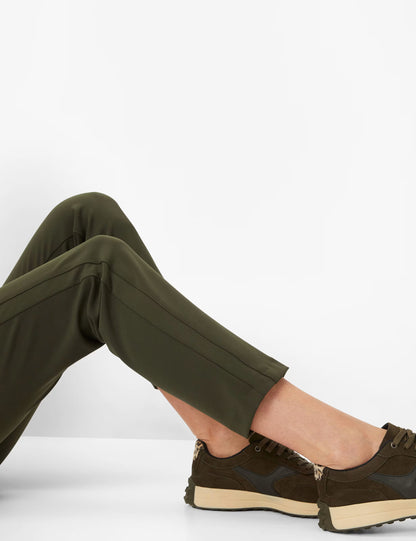 裝飾縫窄腳腿長褲