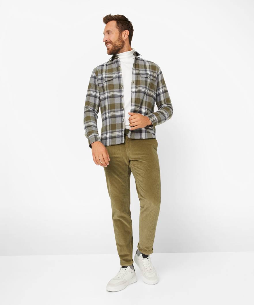 格紋全棉長袖襯衣