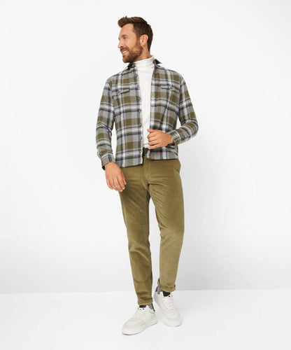 格紋全棉長袖襯衣