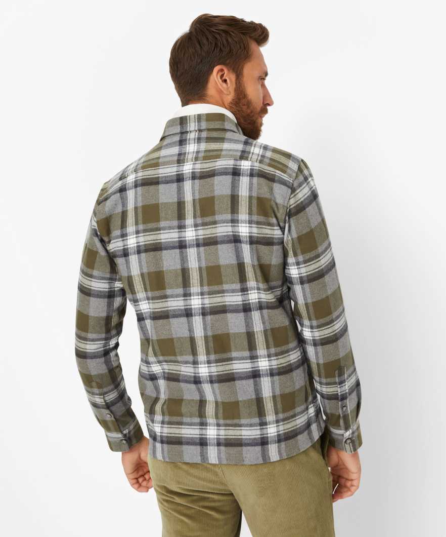 格紋全棉長袖襯衣