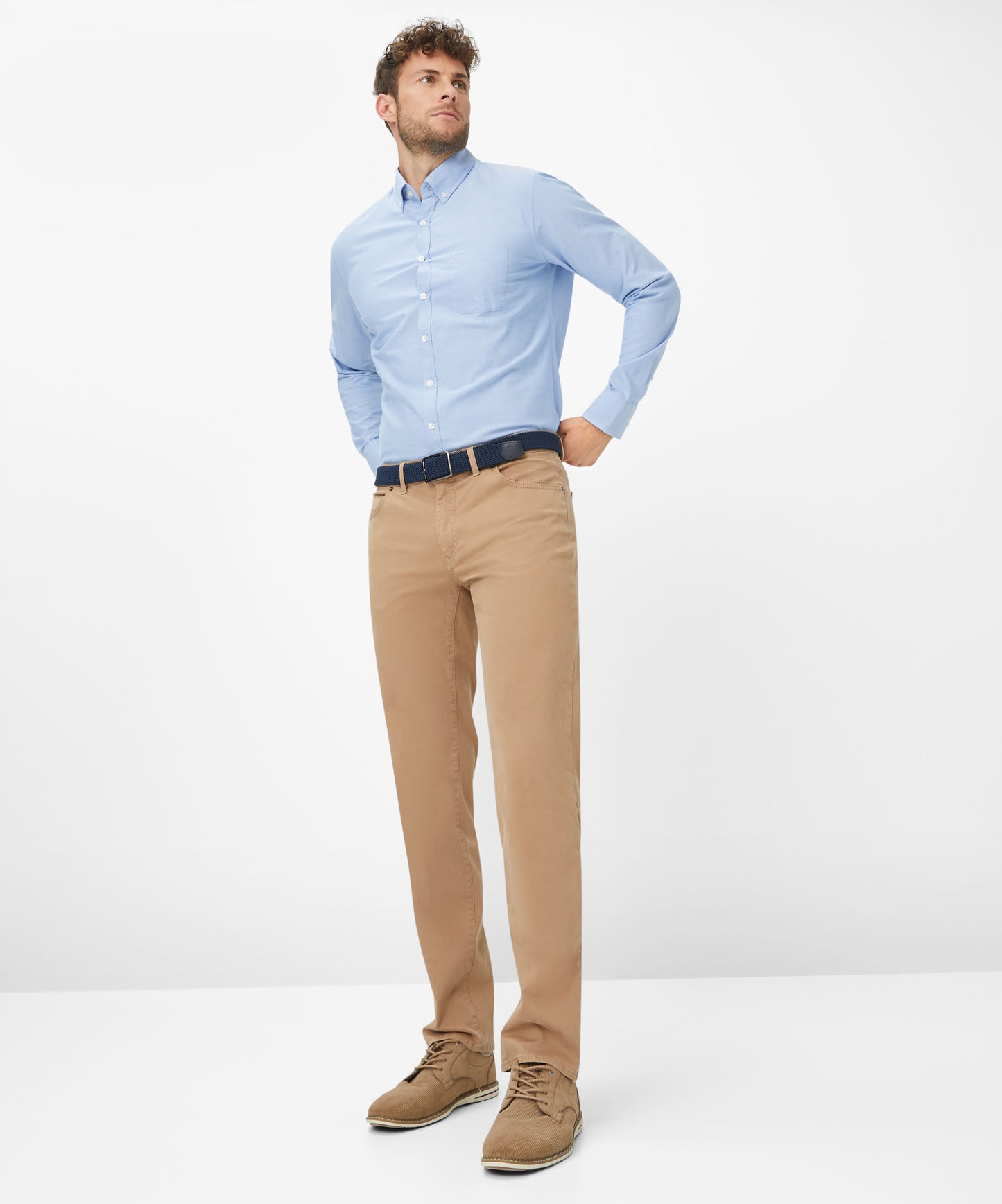 Marathon: Five-Pocket Pants in Straight Fit