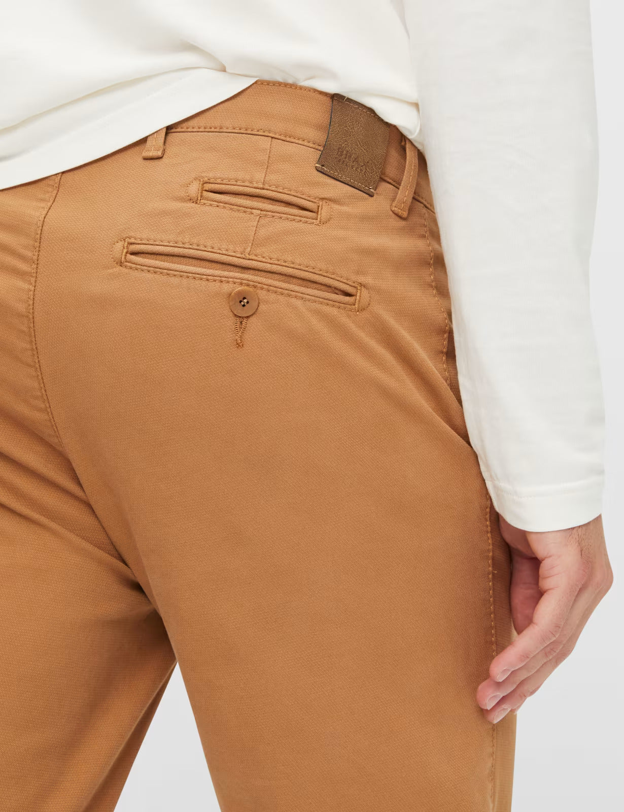 高彈面料修身長褲