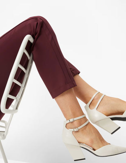 裝飾縫窄腳腿長褲