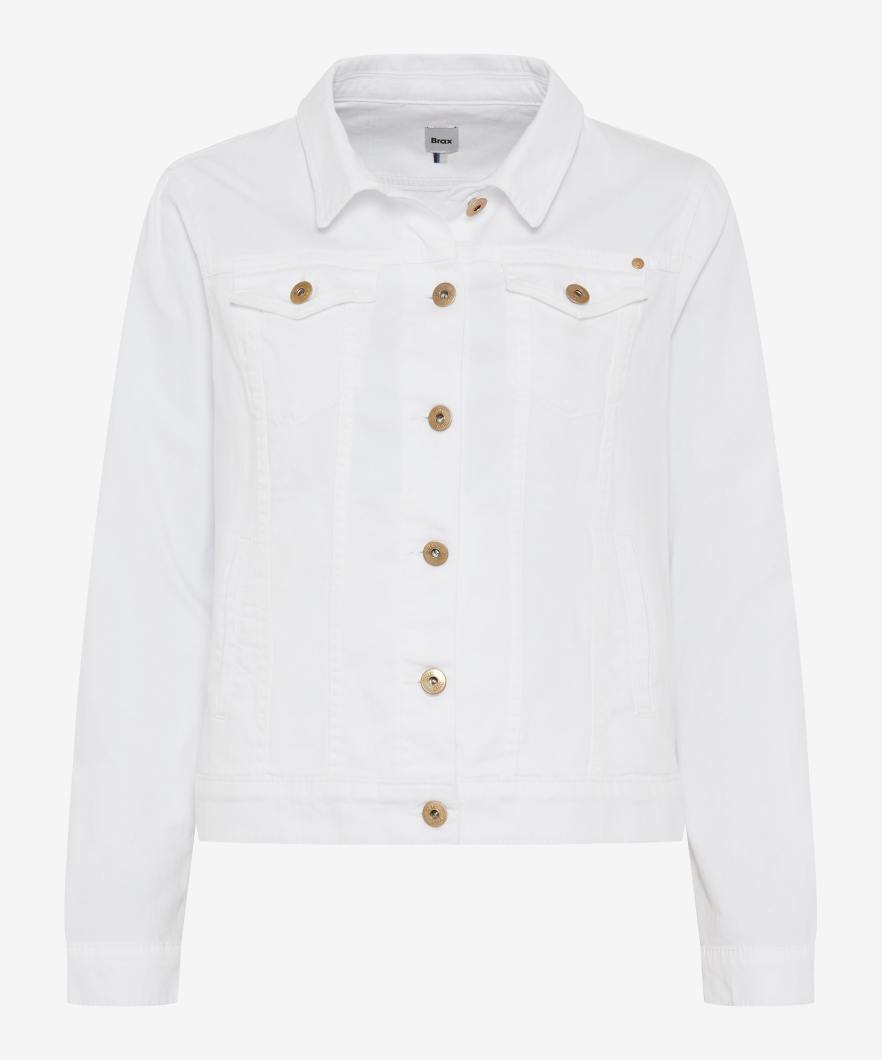 紐扣門襟牛仔夾克