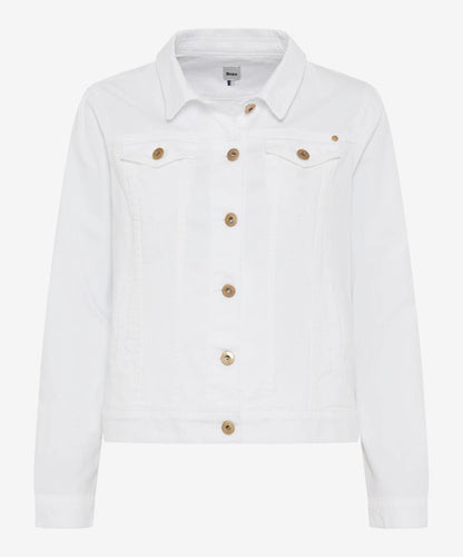 紐扣門襟牛仔夾克