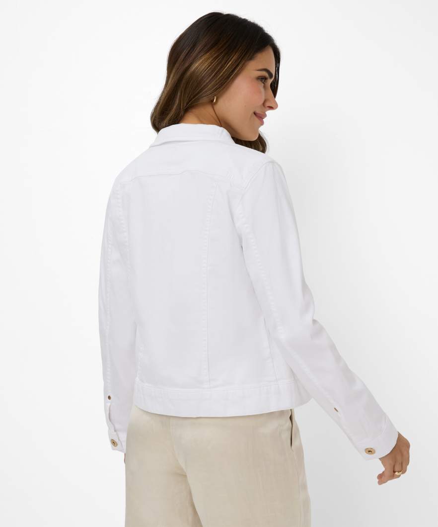 紐扣門襟牛仔夾克