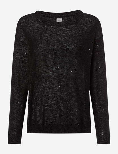 圓領長袖針織套頭衫