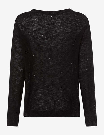 圓領長袖針織套頭衫