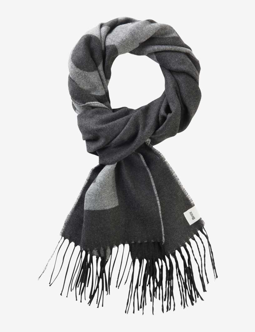 Logo印字流蘇圍巾