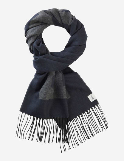 Logo印字流蘇圍巾