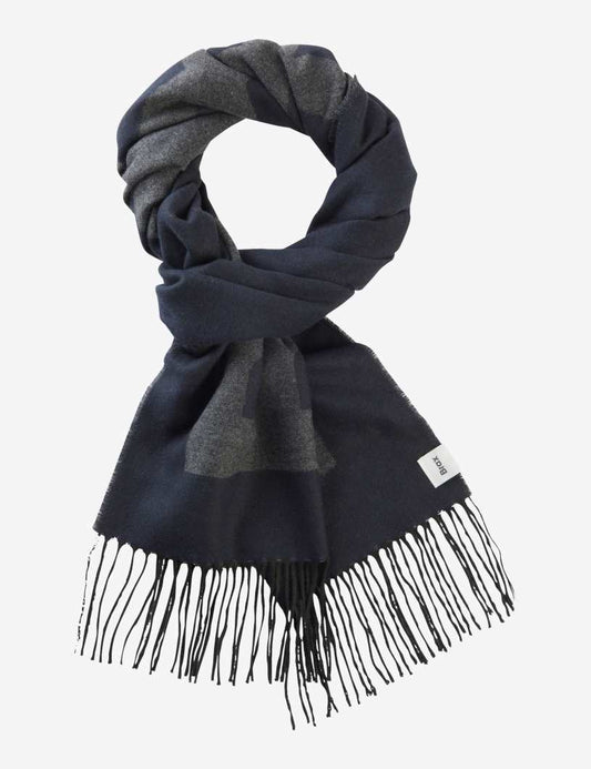 Logo印字流蘇圍巾