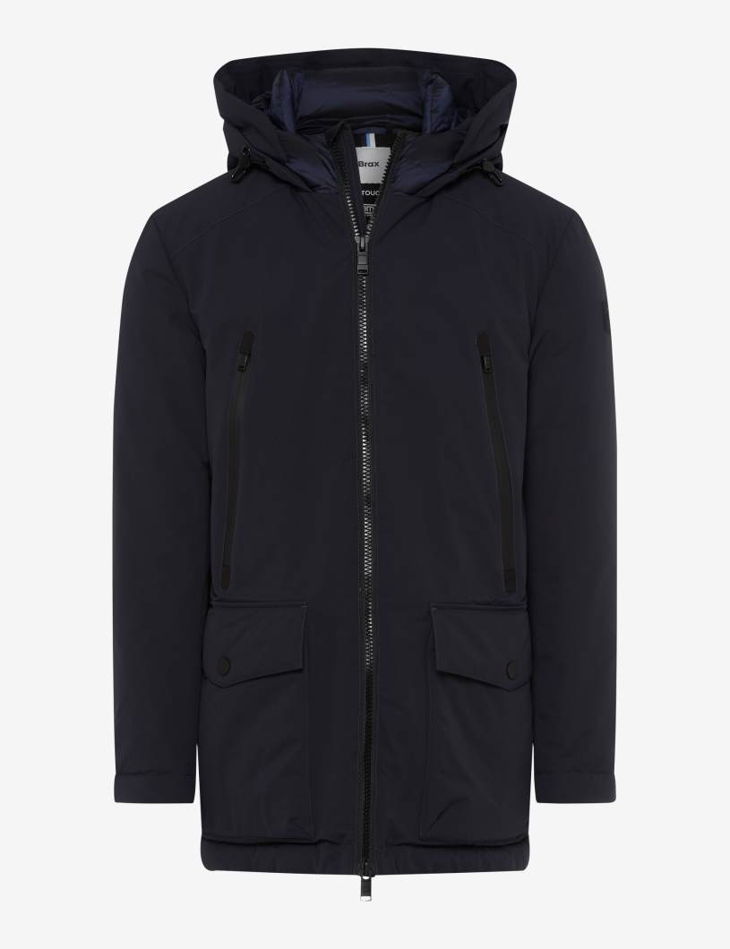 連帽立領派克外套