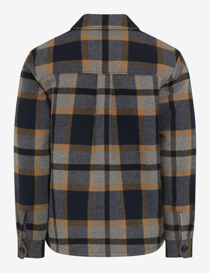 格紋外套式襯衫