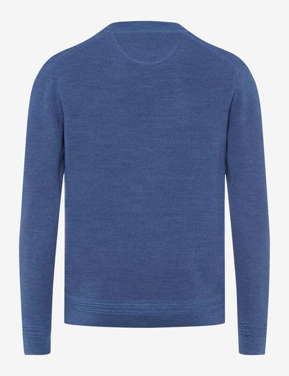 圓領長袖套頭毛衣