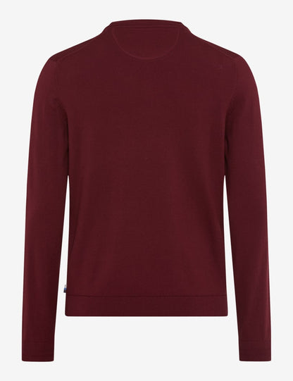 圓領長袖套頭毛衣