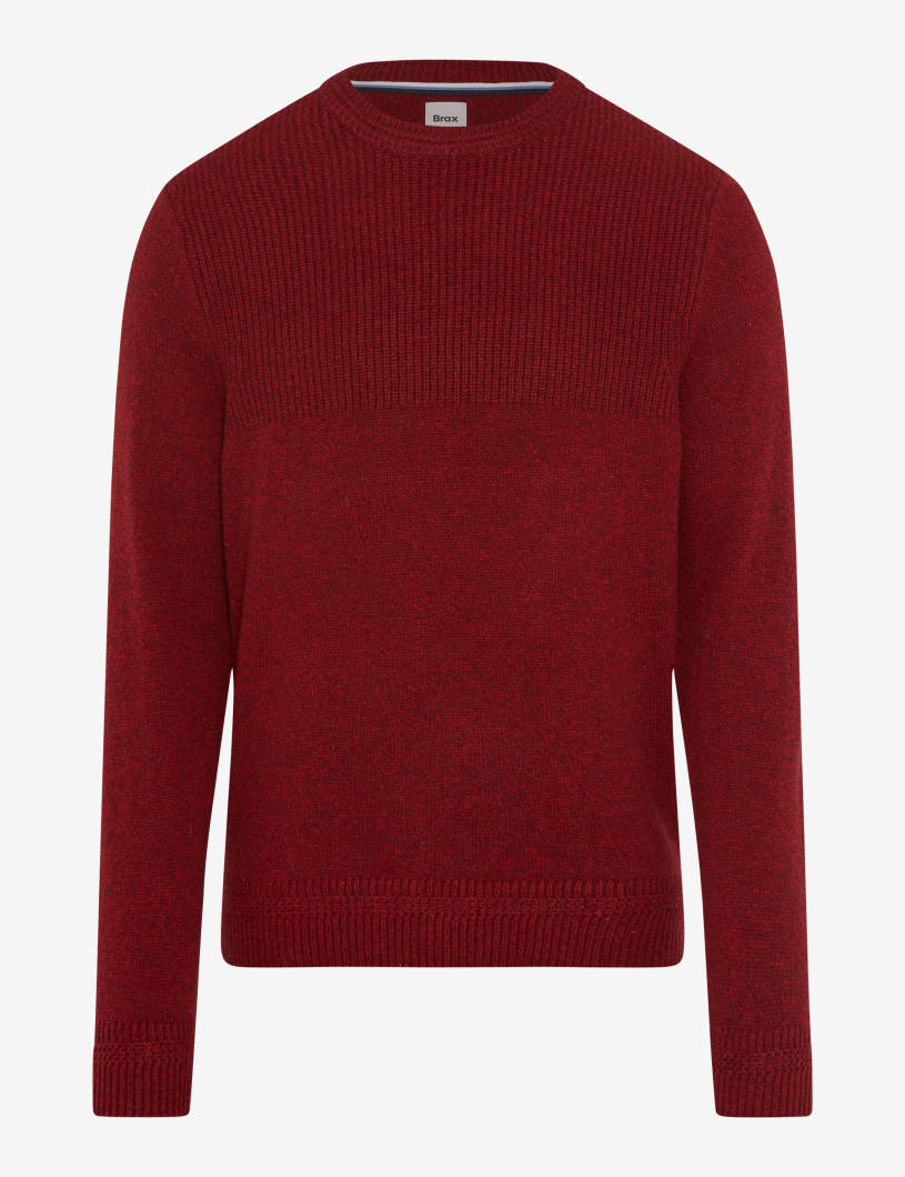 圓領長袖針織套頭衫