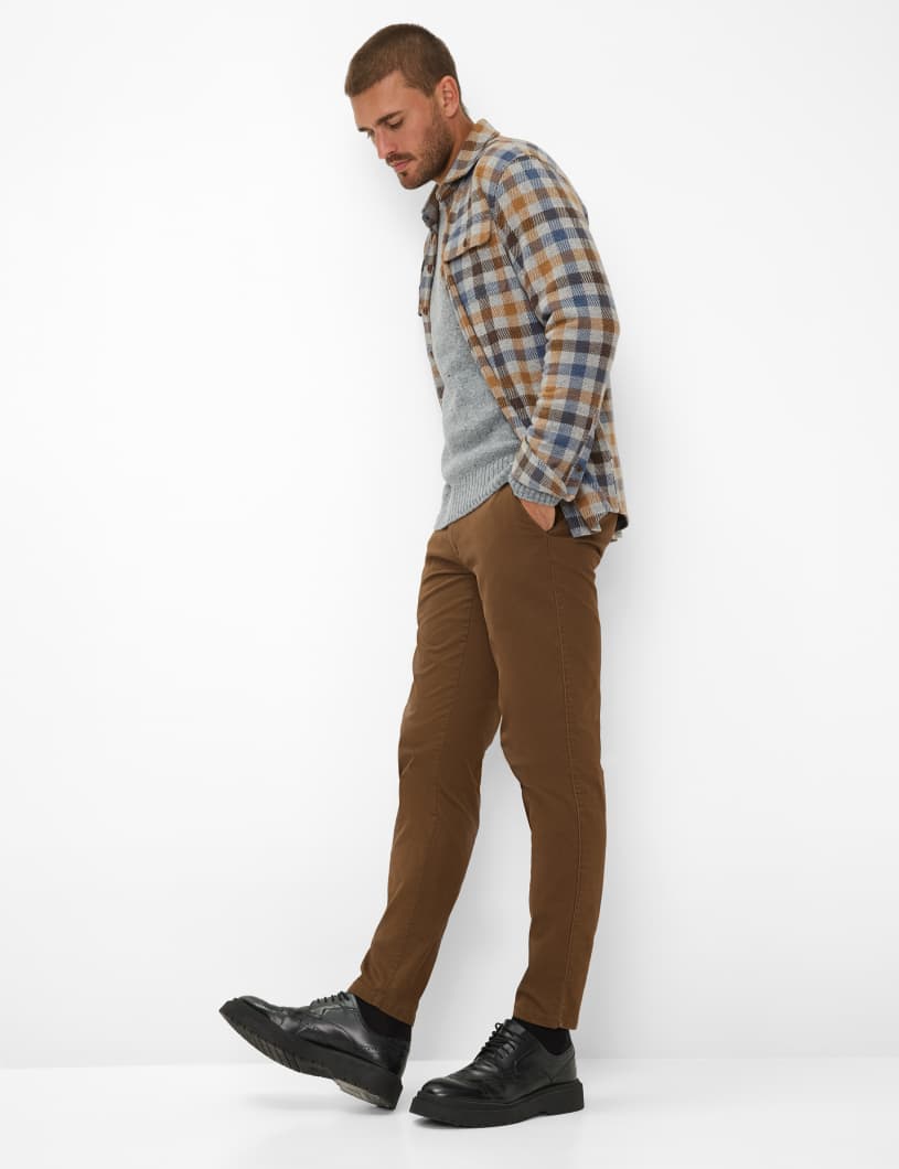 鬆緊腰窄腳長褲