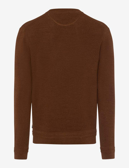 圓領長袖套頭毛衣