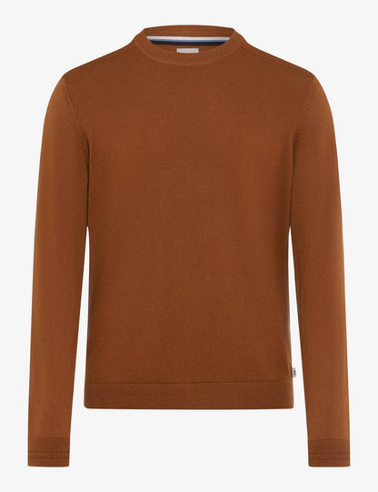 圓領長袖套頭毛衣