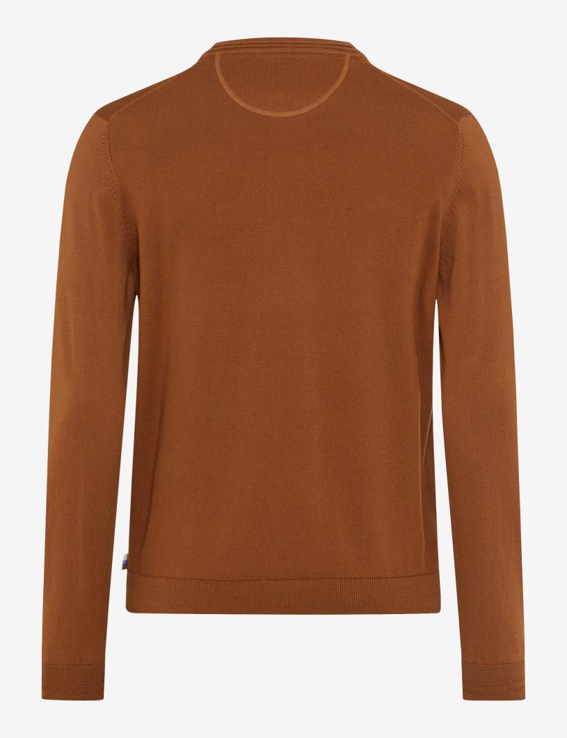 圓領長袖套頭毛衣