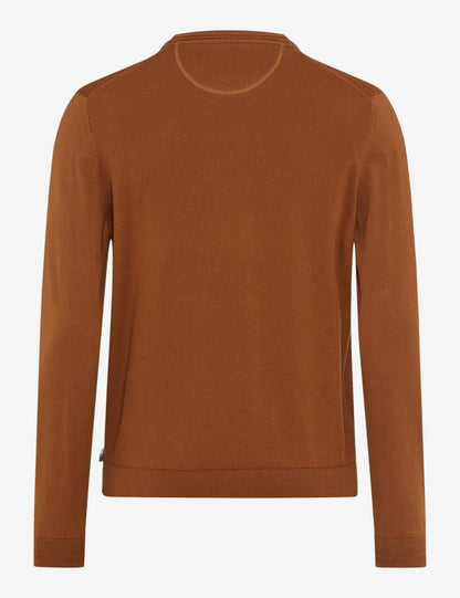 圓領長袖套頭毛衣