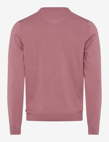 圓領長袖套頭毛衣