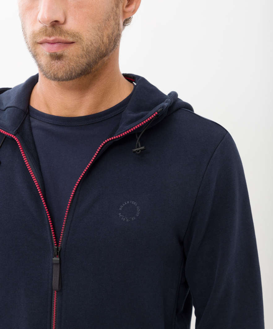 撞沙拉鏈連帽夾克