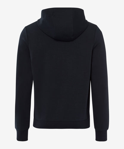 Hoodie with Contrast Zipper