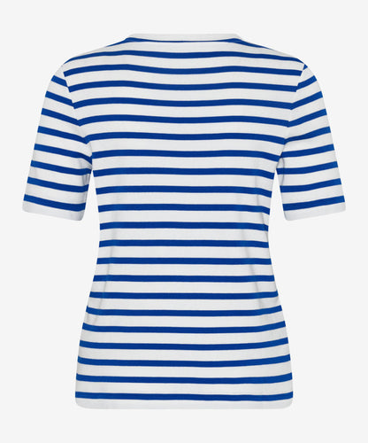 圓領短袖條紋T恤