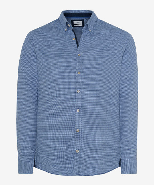 柔軟淺色法蘭絨男式襯衫