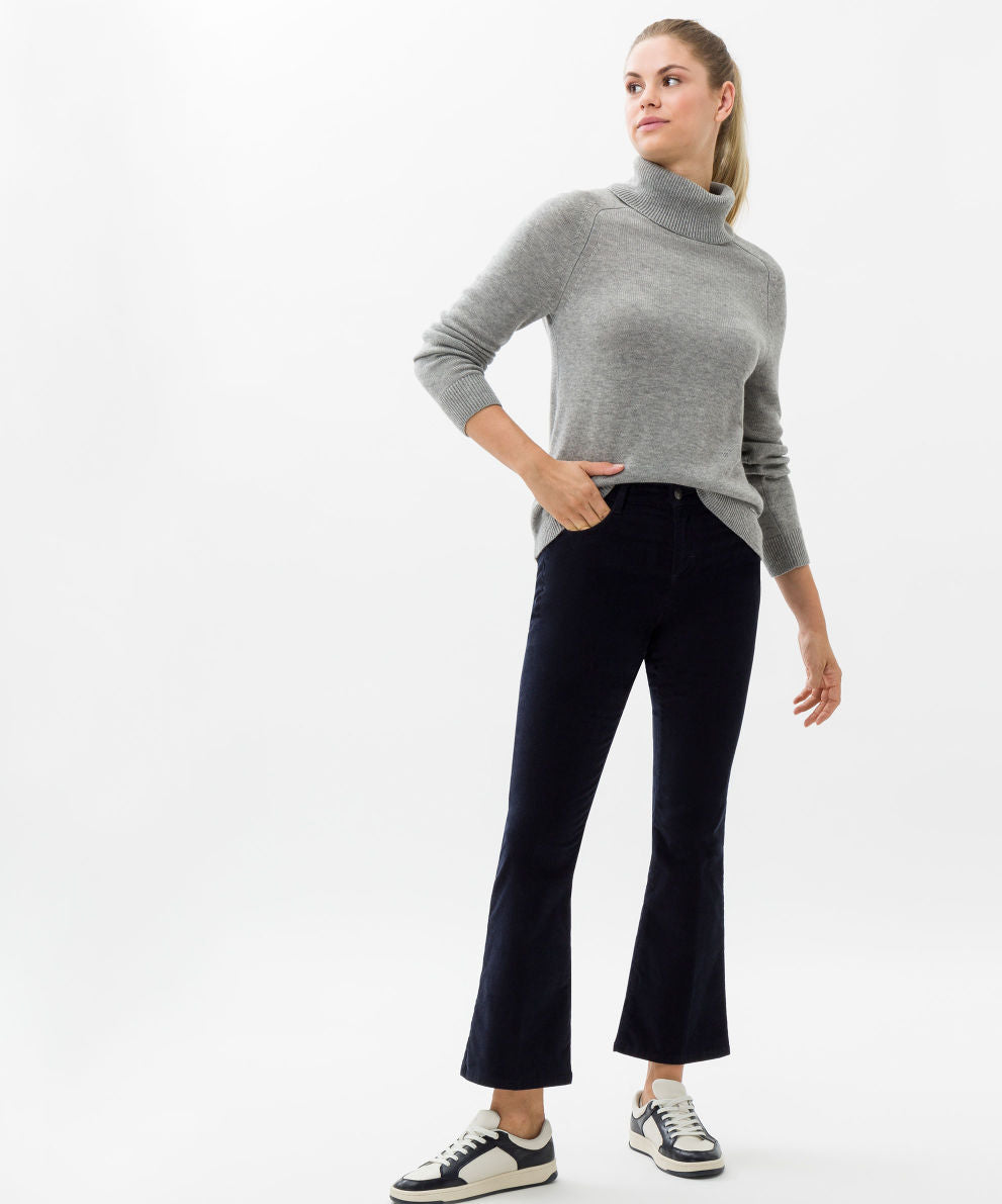 時尚低腰微喇叭款女式褲子