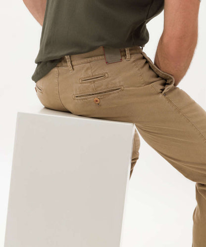 超彈性修身斜紋棉布褲