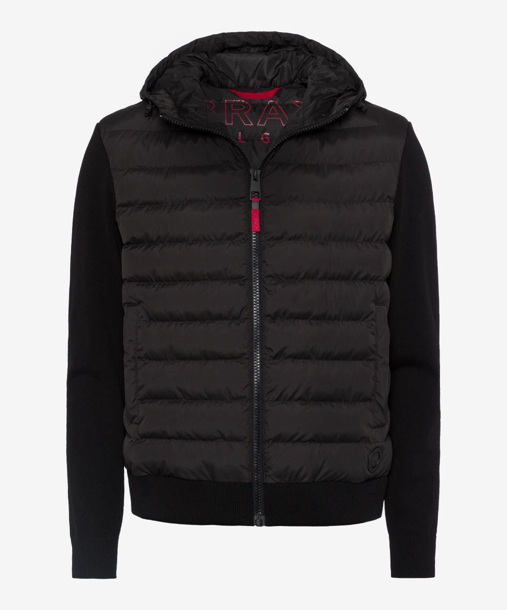 運動風連帽男式絎縫夾克