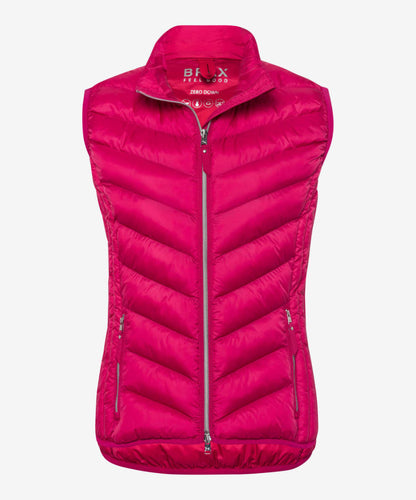 Quilted Vest with Zip-Up Collar